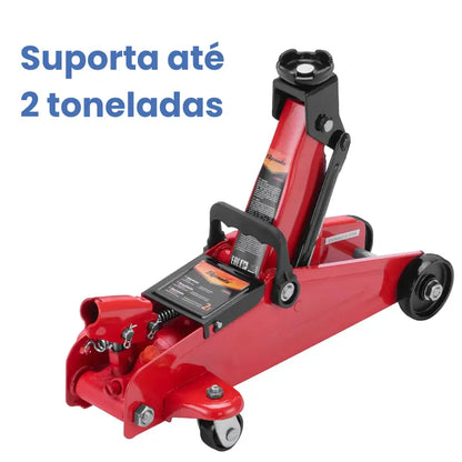 [PRONTA ENTREGA] Macaco Hidráulico Jacaré Capacidade 2T com Maleta Sparta