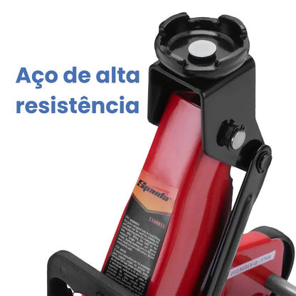 [PRONTA ENTREGA] Macaco Hidráulico Jacaré Capacidade 2T com Maleta Sparta