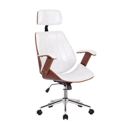 Cadeira Escritório Presidente, Ergonômica, Couro Ecológico, Giratória